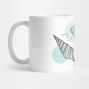 Shells in ethnic Boho style Mug